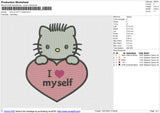 HELLO KITTY mtself Embroidery File 6 size