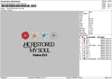 Restoredtext Embroidery File 6 sizes