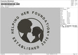 Foundationtext Embroidery File 6 sizes