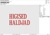 HIGISED Embroidery File 6 size