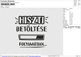 HISZTI Embroidery File 6 size