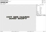 HIT ME Embroidery File 6 size