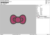 Hkbow 01 Embroidery File 6 sizes