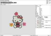 Hk Flowers 0105 Embroidery File 6 sizes