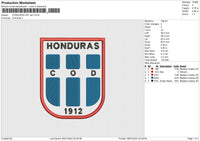 HONDURAS Embroidery File 6 size