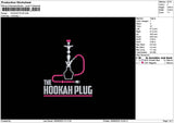 Hookahtext Embroidery File 6 sizes