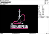 Hookahtext Embroidery File 6 sizes