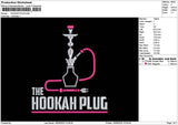 Hookahtext Embroidery File 6 sizes