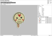 Ghost Ice 03 Embroidery File 6 sizes