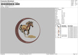 Horsecircle 02 Embroidery File 6 sizes