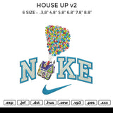 HOUSE UP v2 Embroidery File 6 size