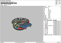 Houstoncar Embroidery File 6 sizes