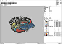 Houstoncar Embroidery File 6 sizes