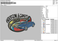 Houstoncar Embroidery File 6 sizes