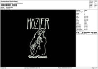 Hoziertext Embroidery File 6 sizes