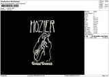 Hoziertext Embroidery File 6 sizes