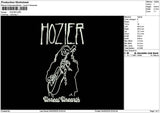 Hoziertext Embroidery File 6 sizes