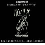 Hoziertext Embroidery File 6 sizes