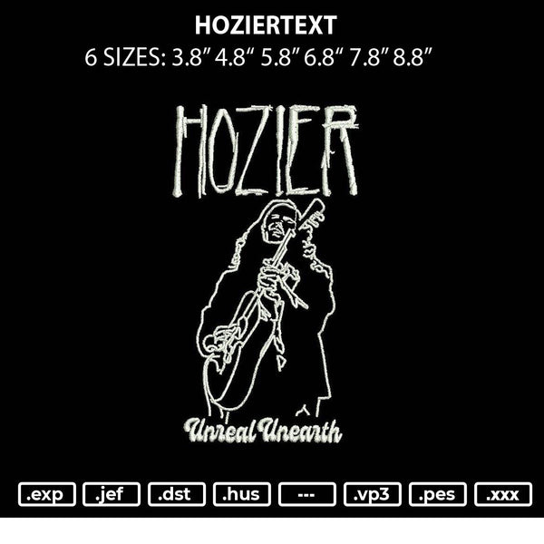Hoziertext Embroidery File 6 sizes