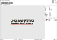 HUNTER LOGO Embroidery File 6 size