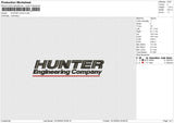 HUNTER LOGO Embroidery File 6 size