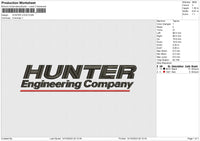 HUNTER LOGO Embroidery File 6 size