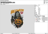 Halloween 0708 Embroidery File 6 sizes