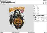 Halloween 0708 Embroidery File 6 sizes