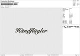 HandAugler Embroidery File 6 size