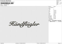 HandAugler Embroidery File 6 size