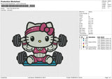 Hello Kitty Barbel Embroidery File 6 size