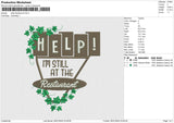 Help Restaurant Embroidery File 6 size