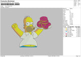 Simpson 2507 Embroidery File 6 size