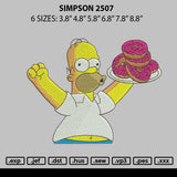 Simpson 2507 Embroidery File 6 size