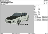 Car 1911 Embroidery File 6 sizes