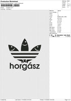 Horgasz Embroidery File 6 size