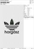 Horgasz Embroidery File 6 size