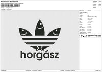 Horgasz Embroidery File 6 size