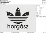 Horgasz Embroidery File 6 size