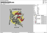 Icarustext Embroidery File 6 sizes