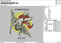 Icarustext Embroidery File 6 sizes