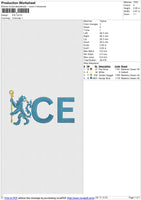 ICE Embroidery File 6 size