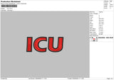 IcuText Embroidery File 6 sizes