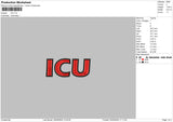 IcuText Embroidery File 6 sizes