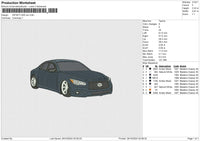 INFINITI Q50 car Embroidery File 6 size