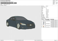 INFINITI Q50 car Embroidery File 6 size