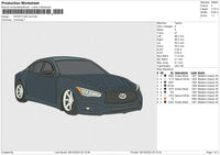 INFINITI Q50 car Embroidery File 6 size