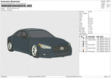 INFINITI Q50 car Embroidery File 6 size