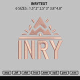 Inrytext Embroidery File 6 sizes