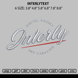 Interlytext Embroidery File 6 sizes